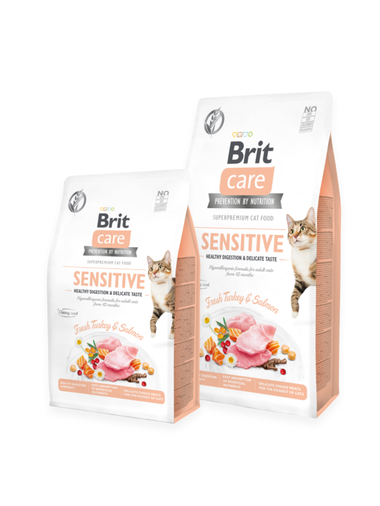 Brit Care Cat Grain-Free SENSITIVE HEALTHY DIGESTION AND DELICATE TASTE 400g